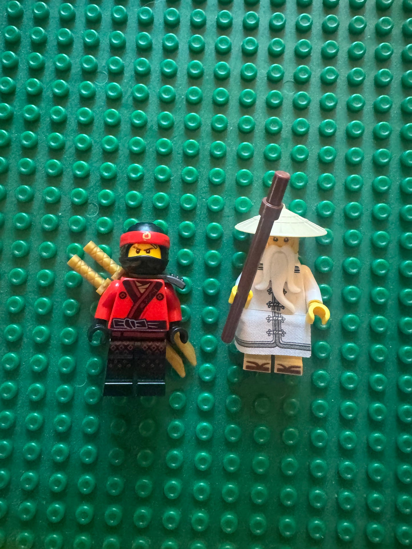 LEGO NINJAGO Movie figs Kai + Sensei Wu